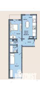 2-к квартира, вторичка, 61м2, 2/21 этаж