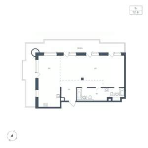 1-к квартира, вторичка, 115м2, 4/8 этаж