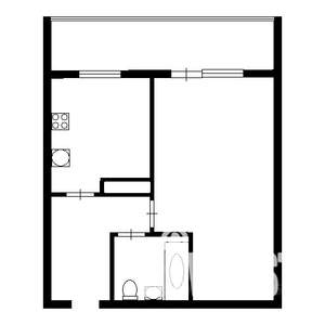 1-к квартира, вторичка, 45м2, 13/15 этаж