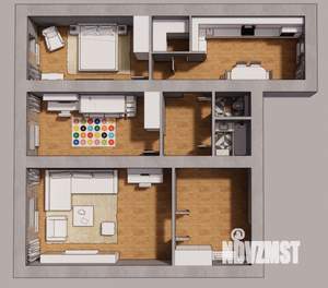 3-к квартира, вторичка, 98м2, 1/2 этаж