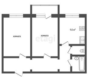 2-к квартира, вторичка, 49м2, 5/10 этаж