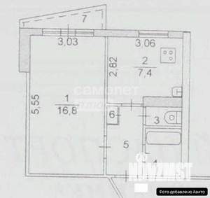 1-к квартира, вторичка, 33м2, 3/10 этаж
