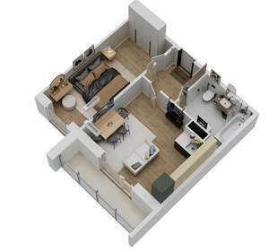 2-к квартира, вторичка, 41м2, 8/18 этаж