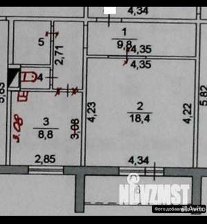 1-к квартира, вторичка, 41м2, 3/10 этаж