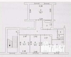 4-к квартира, вторичка, 83м2, 2/2 этаж
