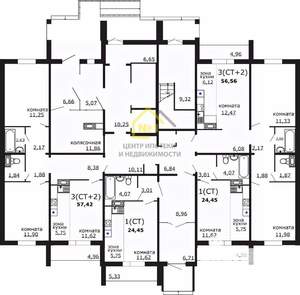 2-к квартира, вторичка, 57м2, 9/10 этаж