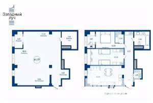 1-к квартира, вторичка, 82м2, 19/23 этаж
