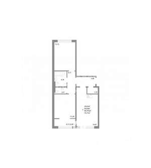 2-к квартира, вторичка, 69м2, 2/16 этаж