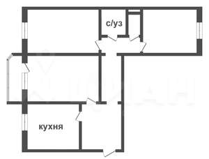 3-к квартира, вторичка, 88м2, 7/10 этаж