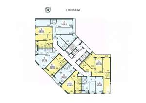 1-к квартира, вторичка, 49м2, 23/25 этаж