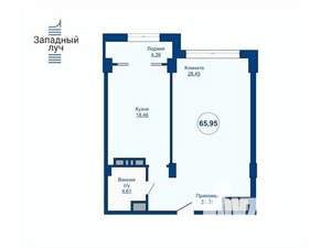 2-к квартира, вторичка, 66м2, 4/25 этаж