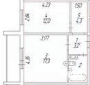 2-к квартира, вторичка, 41м2, 2/10 этаж