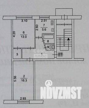 2-к квартира, вторичка, 47м2, 1/5 этаж