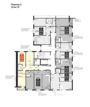 2-к квартира, вторичка, 65м2, 10/10 этаж