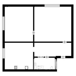 2-к квартира, вторичка, 40м2, 1/5 этаж