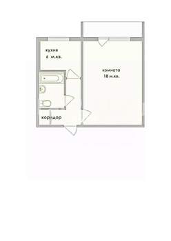 1-к квартира, вторичка, 30м2, 3/5 этаж
