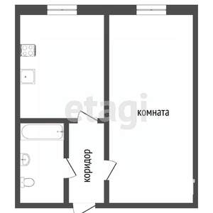 1-к квартира, вторичка, 36м2, 8/9 этаж