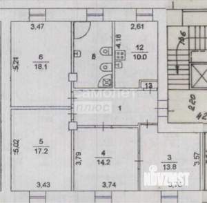 4-к квартира, вторичка, 93м2, 2/7 этаж