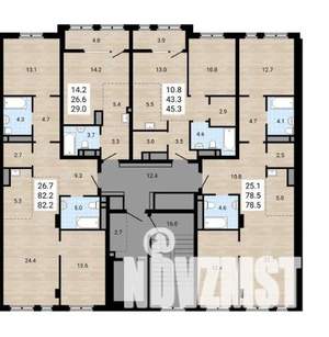 2-к квартира, вторичка, 84м2, 5/16 этаж