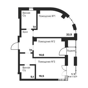 2-к квартира, вторичка, 76м2, 9/29 этаж