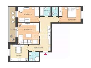 3-к квартира, вторичка, 91м2, 2/9 этаж