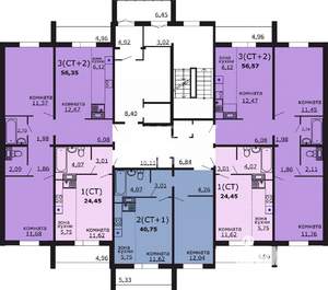 1-к квартира, вторичка, 41м2, 6/18 этаж