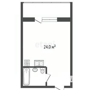 Студия квартира, вторичка, 24м2, 4/10 этаж