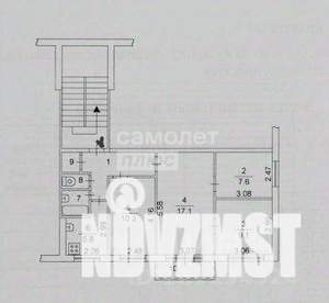 4-к квартира, вторичка, 61м2, 5/5 этаж