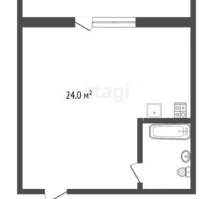 Студия квартира, вторичка, 24м2, 5/10 этаж