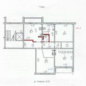 Студия квартира, вторичка, 106м2, 7/10 этаж