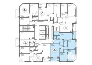 4-к квартира, строящийся дом, 128м2, 4/22 этаж