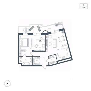 1-к квартира, вторичка, 88м2, 5/8 этаж