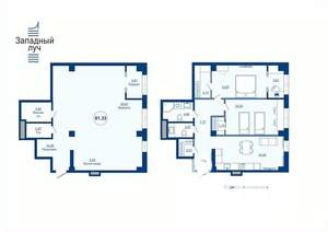 1-к квартира, вторичка, 81м2, 22/23 этаж