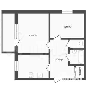 2-к квартира, вторичка, 56м2, 2/10 этаж