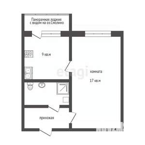 1-к квартира, вторичка, 32м2, 7/10 этаж