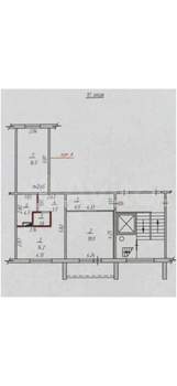 2-к квартира, вторичка, 65м2, 5/10 этаж