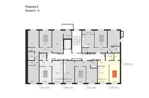 1-к квартира, вторичка, 44м2, 3/10 этаж
