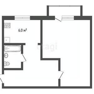 1-к квартира, вторичка, 31м2, 2/5 этаж