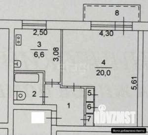 1-к квартира, вторичка, 35м2, 5/5 этаж