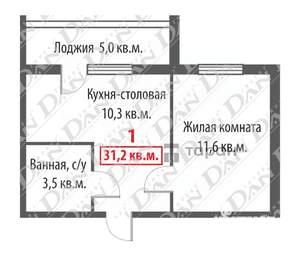 2-к квартира, вторичка, 29м2, 7/10 этаж