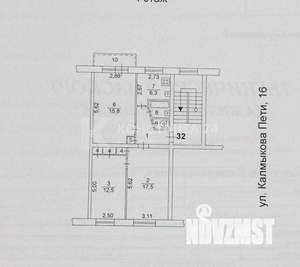 3-к квартира, вторичка, 62м2, 4/5 этаж