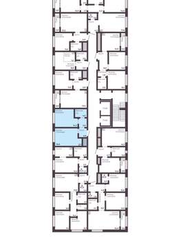 1-к квартира, вторичка, 40м2, 4/17 этаж