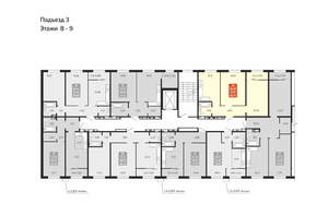 2-к квартира, вторичка, 57м2, 10/10 этаж