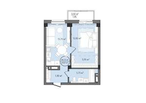 1-к квартира, вторичка, 48м2, 13/24 этаж
