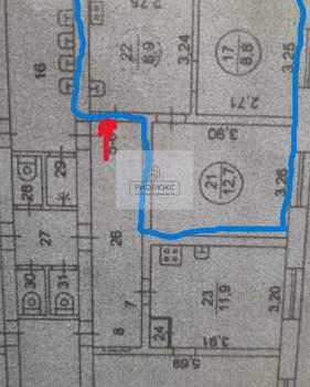 2-к квартира, вторичка, 30м2, 5/6 этаж
