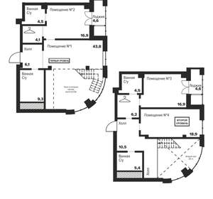 3-к квартира, вторичка, 158м2, 26/29 этаж