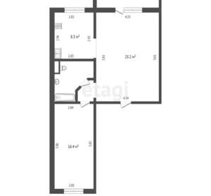 2-к квартира, вторичка, 61м2, 8/10 этаж