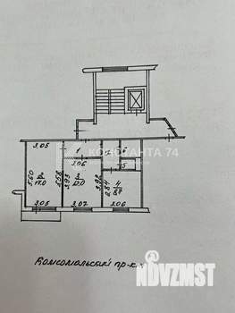2-к квартира, вторичка, 51м2, 6/10 этаж