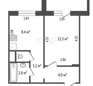 1-к квартира, вторичка, 32м2, 3/10 этаж