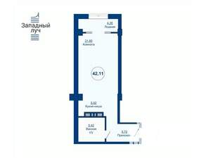 1-к квартира, вторичка, 42м2, 14/25 этаж